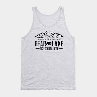 Bear Lake Utah Mountain Skiing Hiking Fishing Boating Tank Top